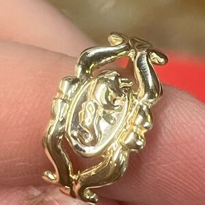 14k Gold Women's Jewelry Ring with Elephant